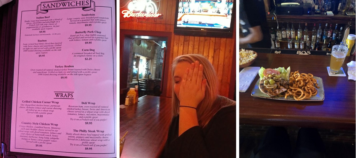Hink's Bar & Grill Menu